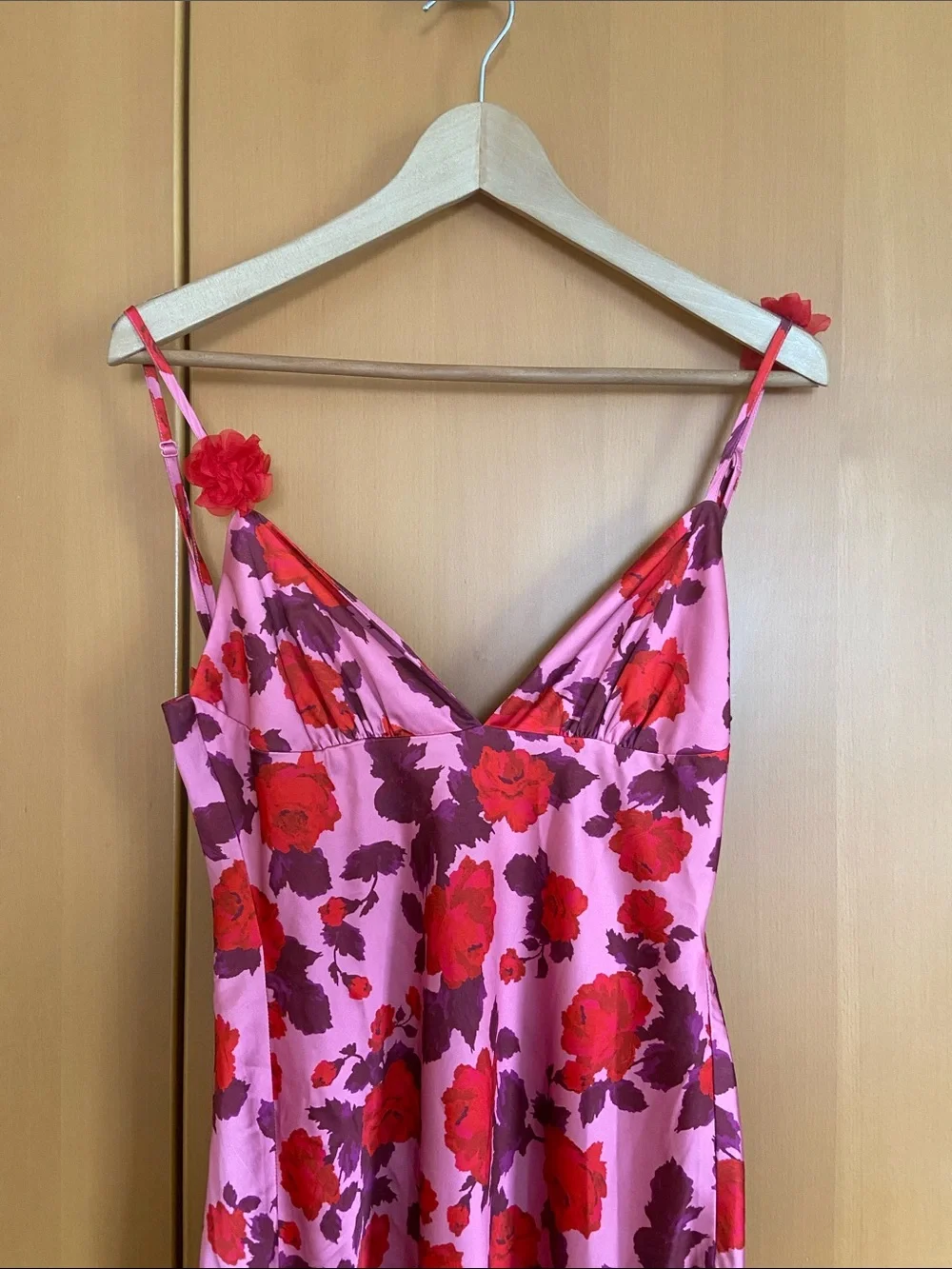For Love & Lemons Huda Maxi Dress Pink Floral Size XS